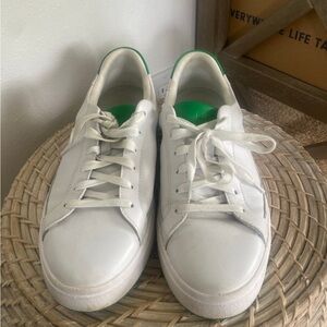 White and Green Sneakers